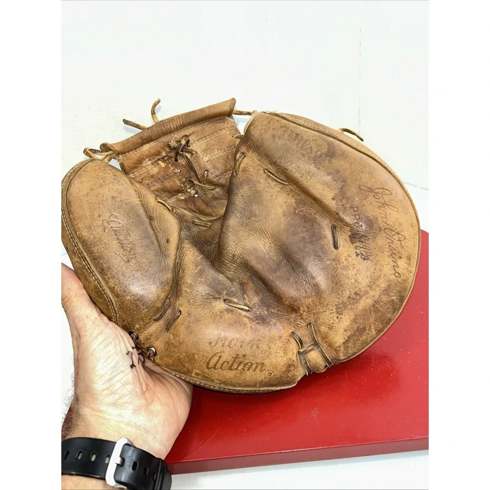 Wilson A2546 John Orsino Catchers Mitt Glove RH Throw Pro Style Baseball Vintage